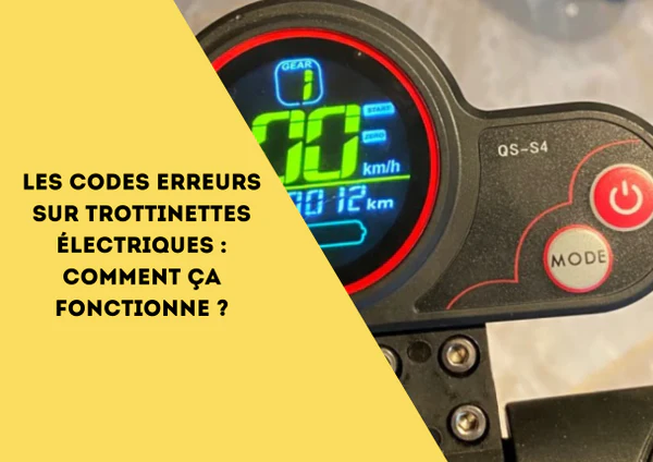 Erreurs sur trottinettes électriques
