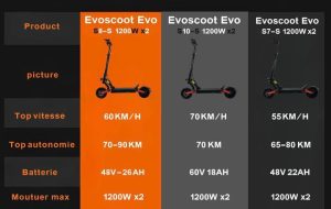 Evoscoot S8-S 1200W Double Moteurs