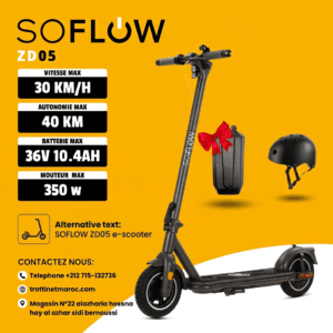 Trottinette SOFLOW ZD05 + Casque & Sac Gratuit