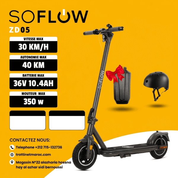 SOFLOW ZD05 + Casque & Sac Gratuit